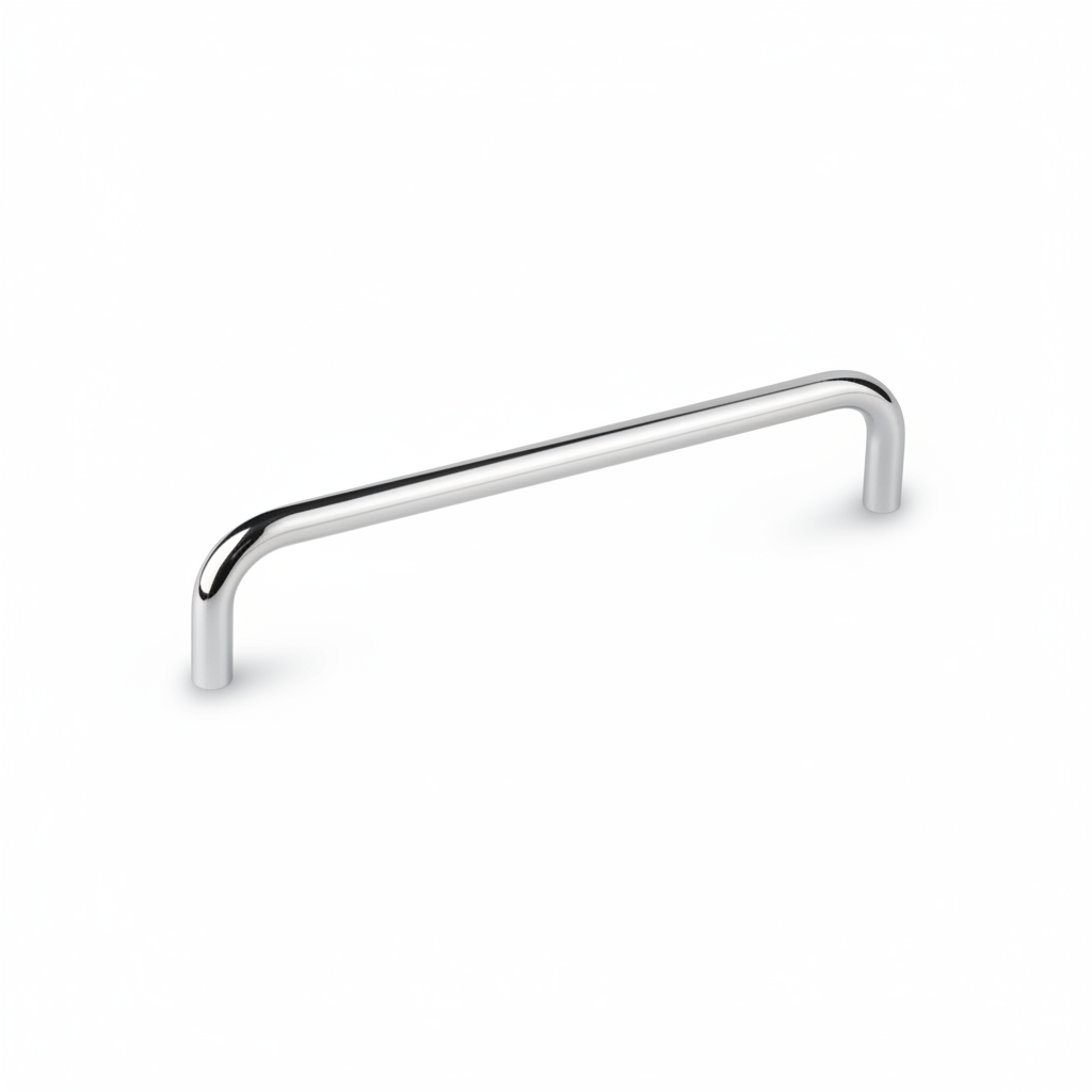 Silverline P5101/ P5102/ P5103 | Ultra-Minimal Solid Wire Pulls | Satin Nickel/ Matte Black/ Brushed Chrome/ Polished Chrome/ Oil Rubbed Bronze