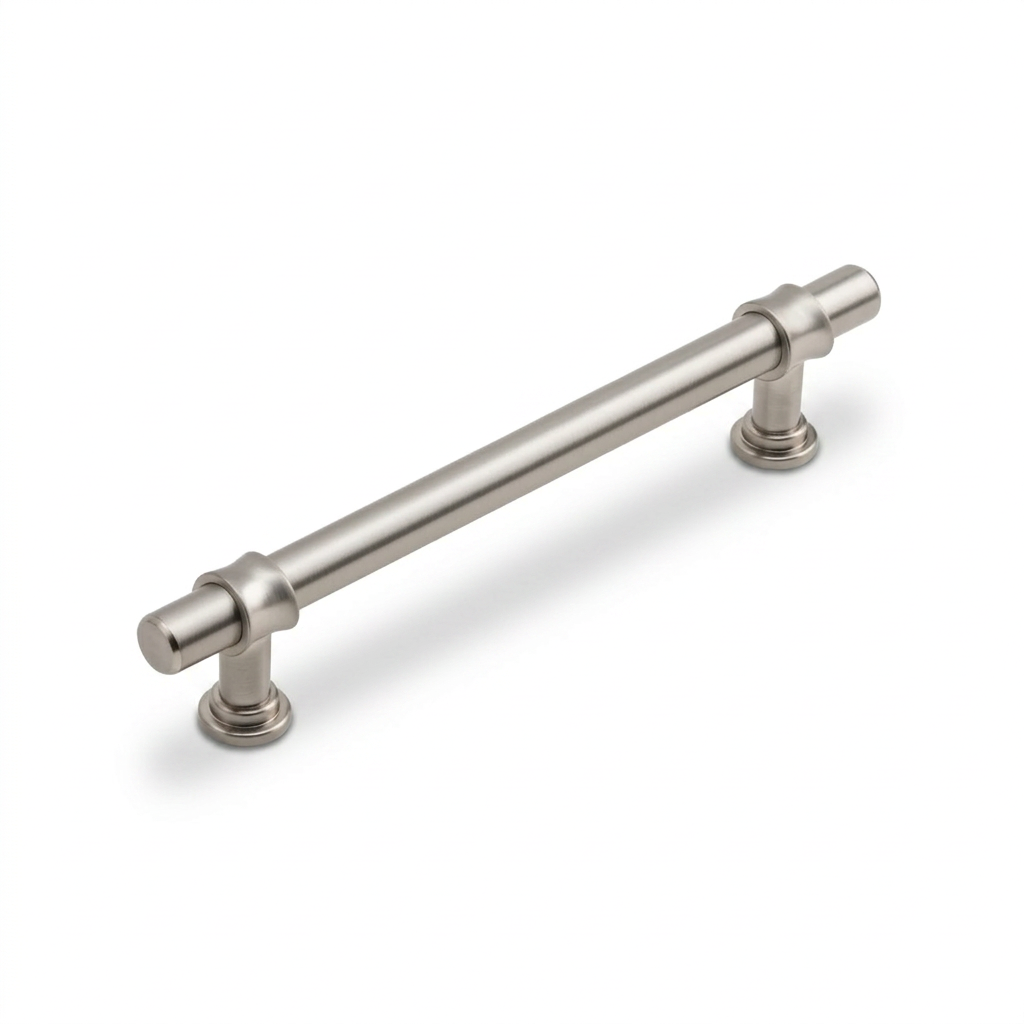 Silverline P5201 | Sleek Essentials Contemporary Cabinet T-Bar Pull | Satin Nickel/ Honey Bronze