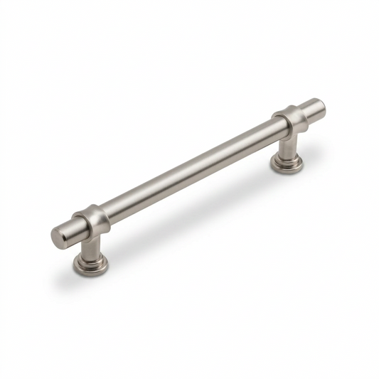 Silverline P5201 | Sleek Essentials Contemporary Cabinet T-Bar Pull | Satin Nickel/ Honey Bronze