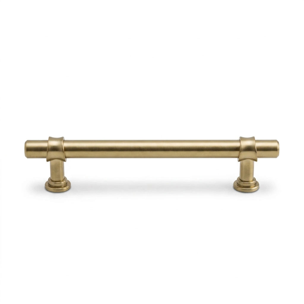 Silverline P5201 | Sleek Essentials Contemporary Cabinet T-Bar Pull | Satin Nickel/ Honey Bronze
