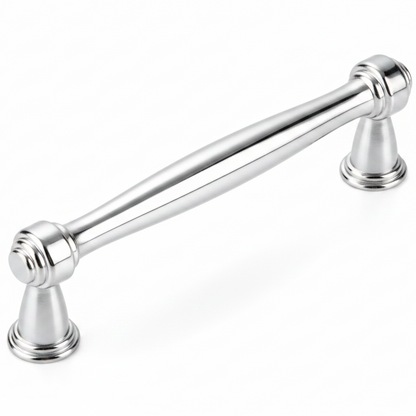 Silverline P5212 | Sleek Essentials Contemporary Cabinet Bar Pull | Polished Chrome/ Champagne Bronze