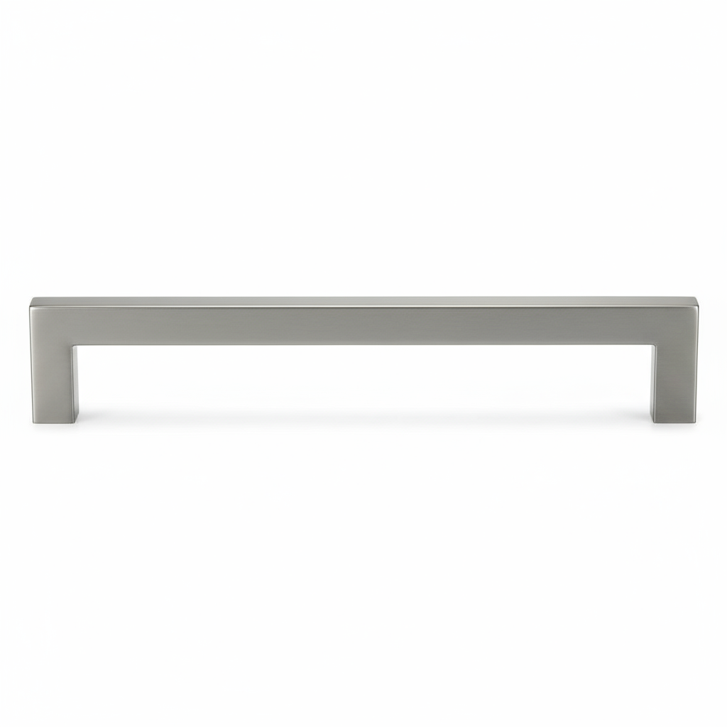 Silverline P6010 | 3/8 in. x 3/8 in. Stainless Steel Contemporary Square Pull in Satin Nickel | Various Sizes