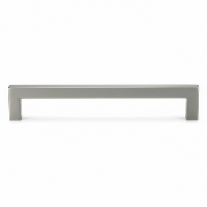 Silverline P6010 | 3/8 in. x 3/8 in. Stainless Steel Contemporary Square Pull in Satin Nickel | Various Sizes