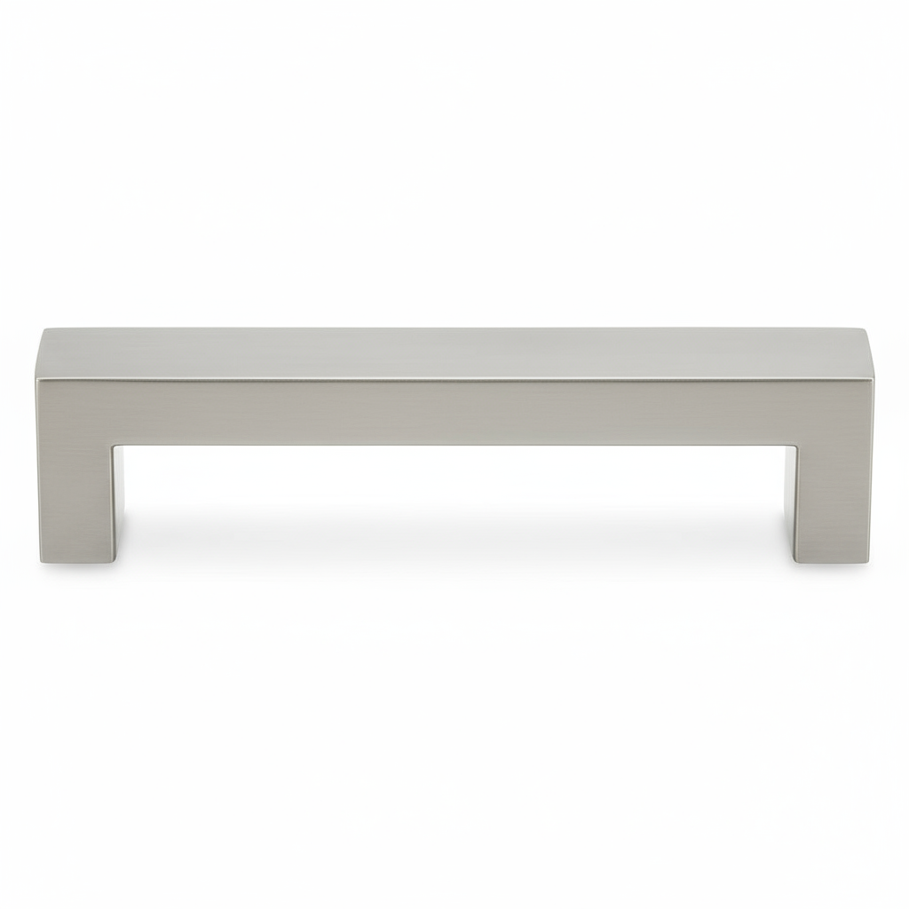 Silverline P6016 | Centers 6-5/16 in. Stainless Steel Square Bar Pull in Satin Nickel