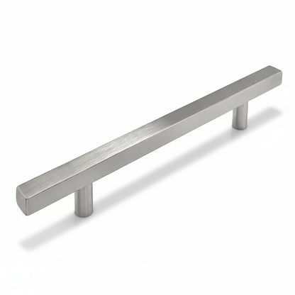 Silverline P6018 | Centers 3-3/4 in. Contemporary Sleek Stainless Steel Square Bar Pulls | Various Finishes