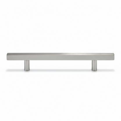 Silverline P6018 | Centers 3-3/4 in. Contemporary Sleek Stainless Steel Square Bar Pulls | Various Finishes