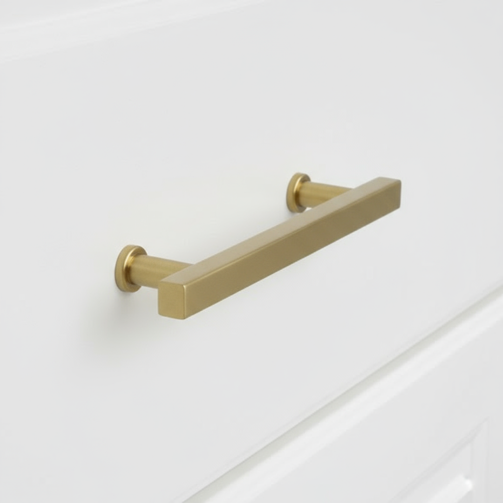 Silverline P6018B | Centers 3-3/4 in. Contemporary Sleek Stainless Steel Square Bar Pulls