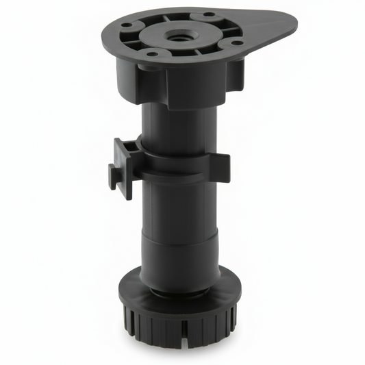 Silverline PKL002 | Diameter 1-3/16 in. Adjustable Plastic Furniture Leg Extensions with Clips (Set of 4)