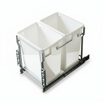 Silverline POBD020 & POBD020-PRO | Side-Mount Double Bin Trash Pullout Systems for B18 Cabinets