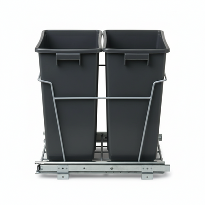Silverline POBD040 | Side-Mount Double Bin Trash Pullout Systems for B15 Cabinets