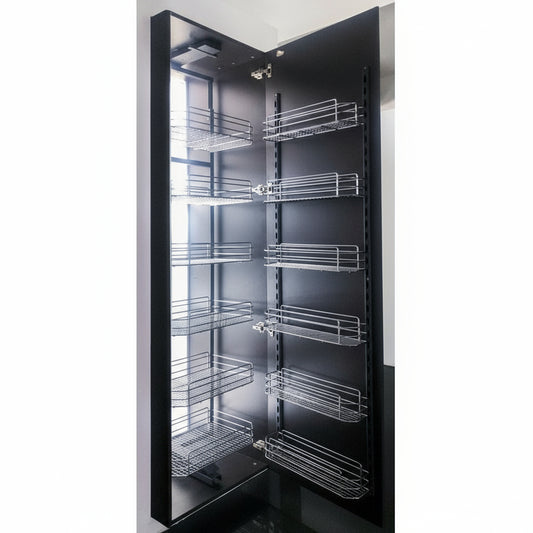 Silverline PUS68518 | Soft Close Six-Tier Adjustable Pantry Pullout Organizer