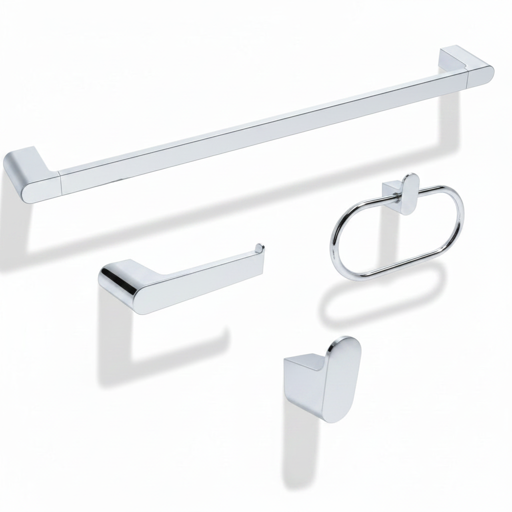 BuildIt Rey Collection | Stainless Steel 304 Bathroom Accessories | Satin Nickel / Polished Chrome
