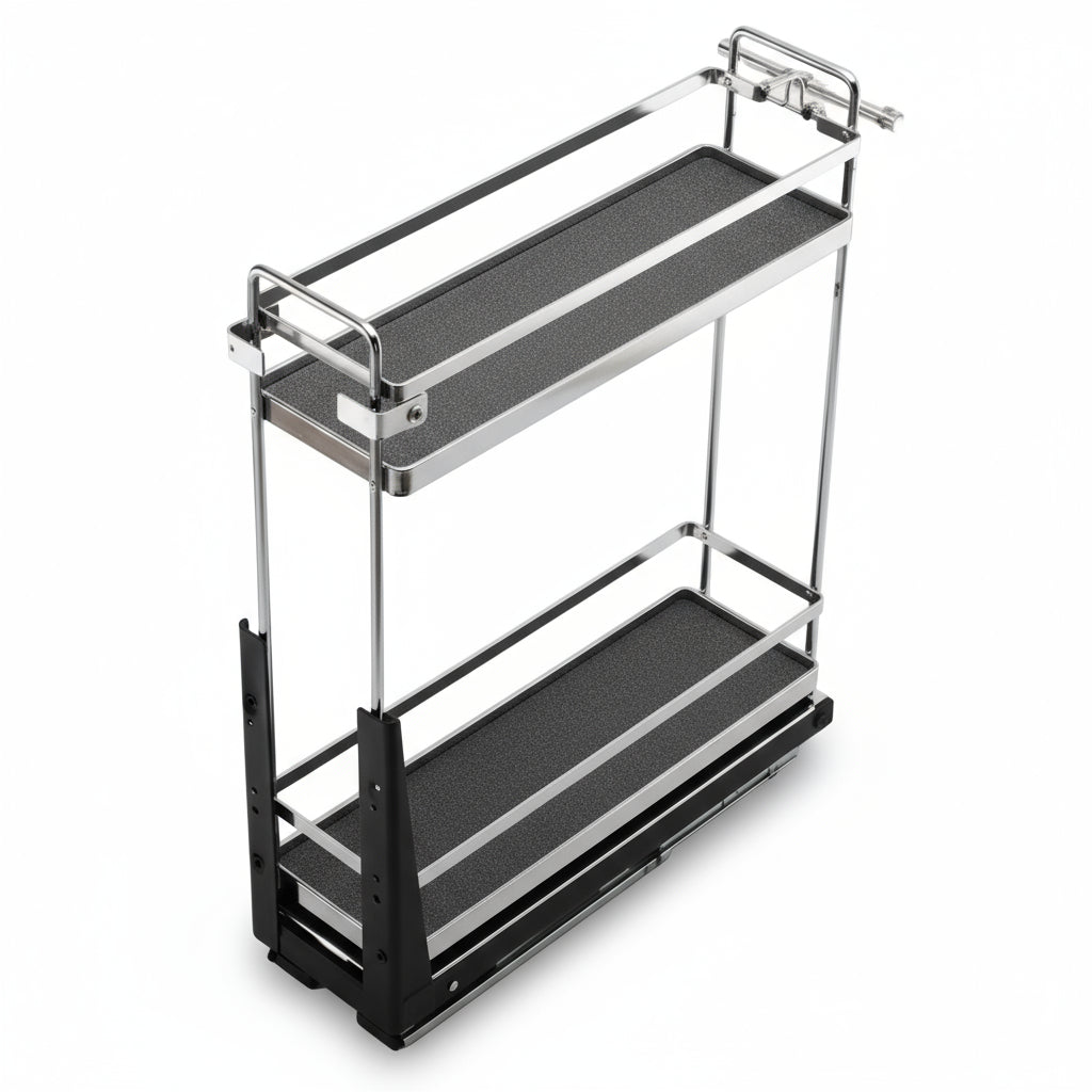Silverline S208 | Soft Close Two-Tier Spice Rack for 8 in. Cabinets