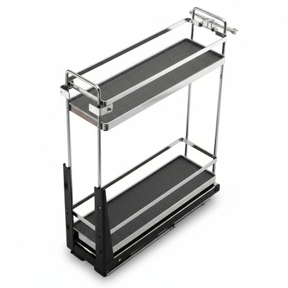 Silverline S208 | Soft Close Two-Tier Spice Rack for 8 in. Cabinets