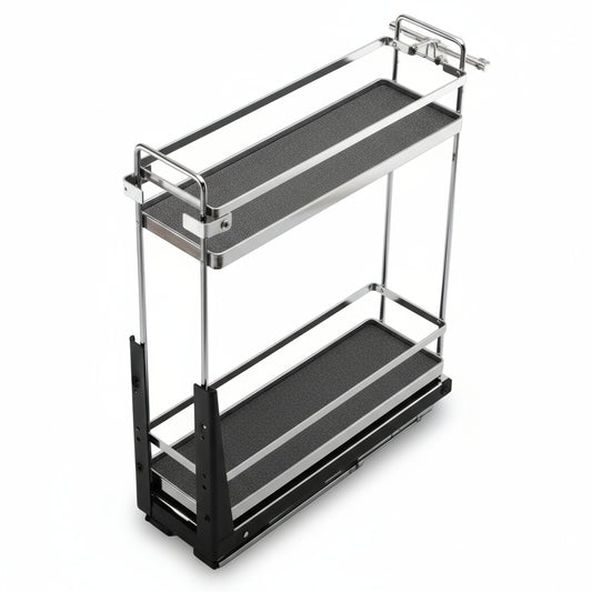 Silverline S208 | Soft Close Two-Tier Spice Rack for 8 in. Cabinets
