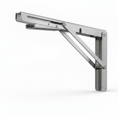 Silverline SB02 | Heavy Duty Stainless Steel Folding Shelf Brackets (Set of 2)