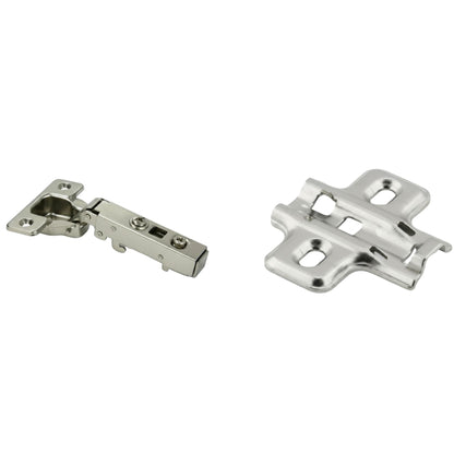 Silverline SCHC35110F | 110° Opening Soft-Close European Full Overlay Hinge for Frameless Cabinets (Set of 2)