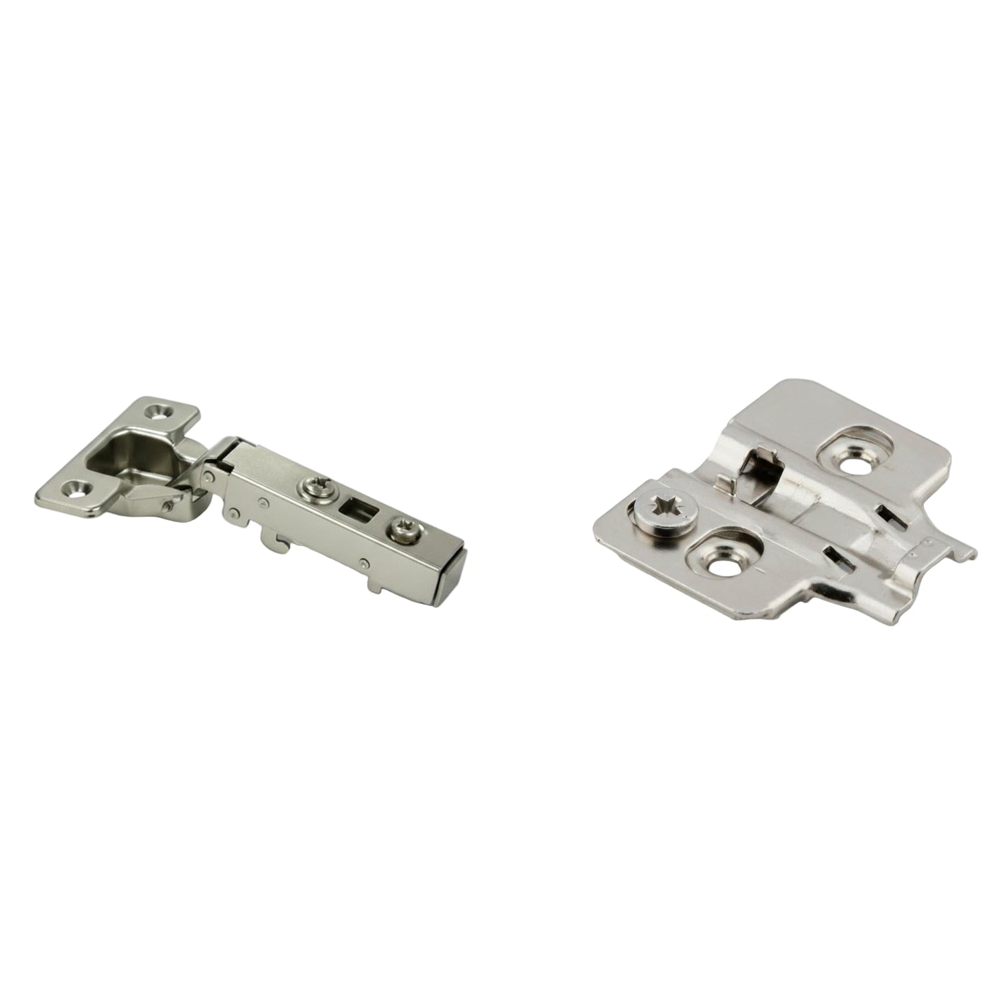Silverline SCHC35110F | 110° Opening Soft-Close European Full Overlay Hinge for Frameless Cabinets (Set of 2)