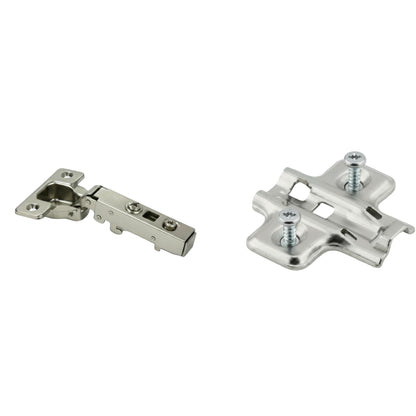 Silverline SCHC35110F | 110° Opening Soft-Close European Full Overlay Hinge for Frameless Cabinets (Set of 2)