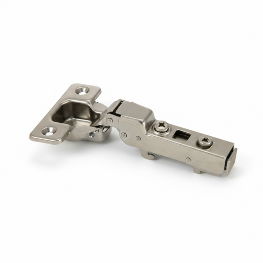 Silverline SCHC35110H | 110° Opening Soft-Close European Half Overlay Hinge for Frameless Cabinets (Set of 2)