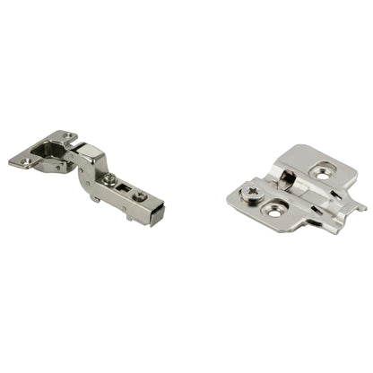 Silverline SCHC35110I | 110° Opening Soft-Close European Inset Hinge for Frameless Cabinets (Set of 2)