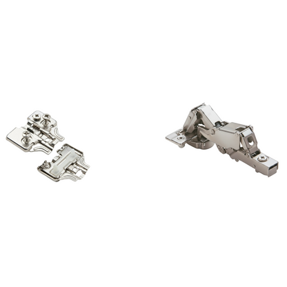 Silverline SCHC35165 | 165° Opening Soft-Close Lazy Susan Bi-Fold Corner Hinge for Frameless Cabinets (Set of 2)