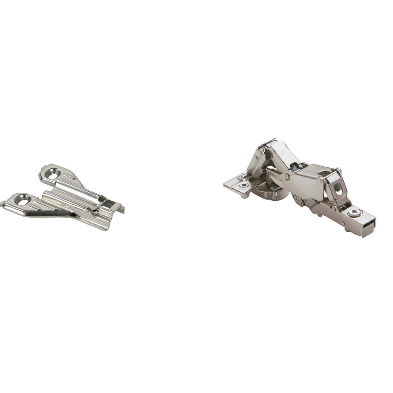 Silverline SCHC35165 | 165° Opening Soft-Close Lazy Susan Bi-Fold Corner Hinge for Framed Cabinets (Set of 2)