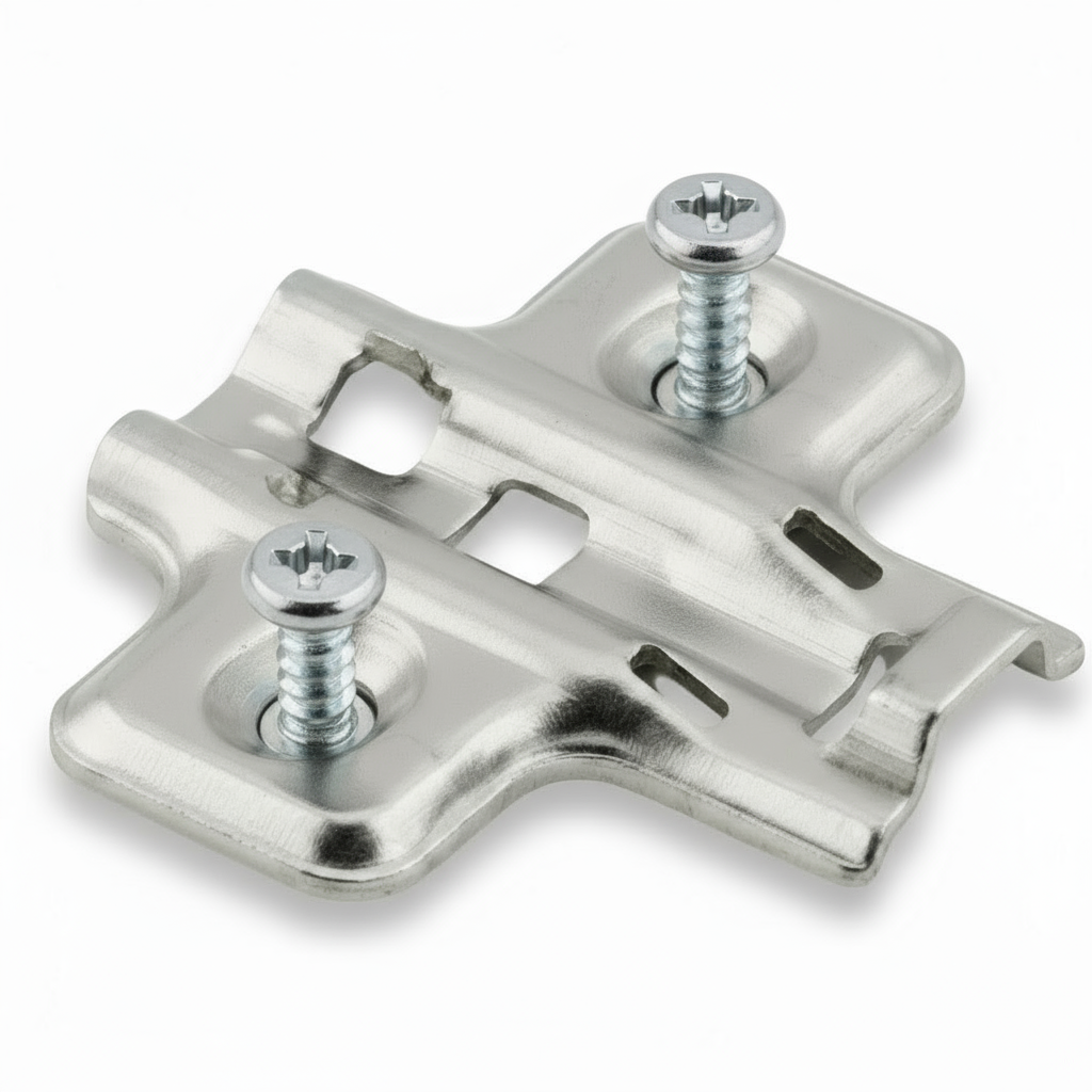 Silverline SCHPCE | Frameless Hinge Mounting Plate for Cabinet Hinges (Set of 10)