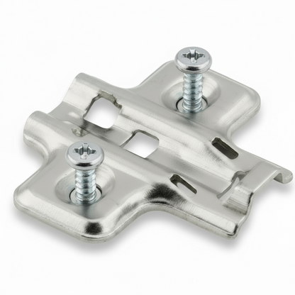 Silverline SCHPCE | Frameless Hinge Mounting Plate for Cabinet Hinges (Set of 10)