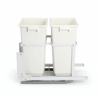Silverline SPOBD020U | Undermount Double Bin Trash Pullout Systems for B18 Cabinets
