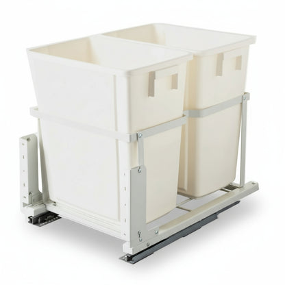 Silverline SPOBD032 | Undermount Double Bin Trash Pullout Systems for B21 Cabinets