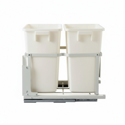 Silverline SPOBD032 | Undermount Double Bin Trash Pullout Systems for B21 Cabinets