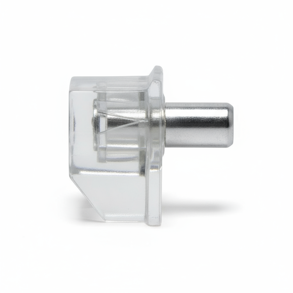 Silverline SS0006 | Clear Nylon Shelf Pin Pegs for Shelf Support (Set of 50)