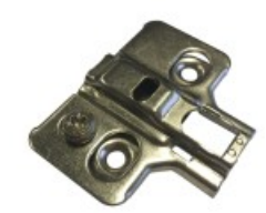 Frameless Hinge Mounting Plate Euro Plate Baseplate for Cabinet Clip-On Non-Soft Regular Concealed Hinges 10 Pack