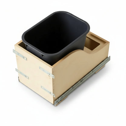 Silverline WPOBS020 | Undermount Wooden Single Bin Trash Pullout Systems for B15 Cabinets