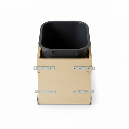 Silverline WPOBS020 | Undermount Wooden Single Bin Trash Pullout Systems for B15 Cabinets