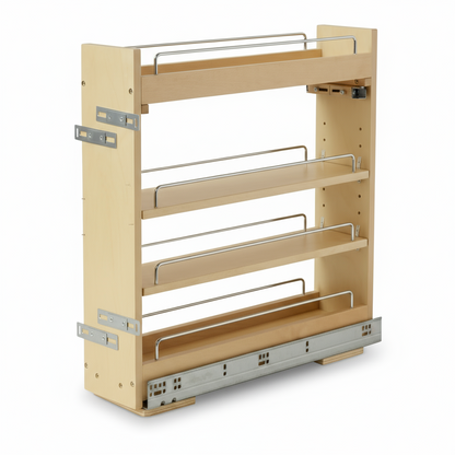 Silverline WS3069 | Soft Close Four-Tier Spice Rack for 9 in. Cabinets