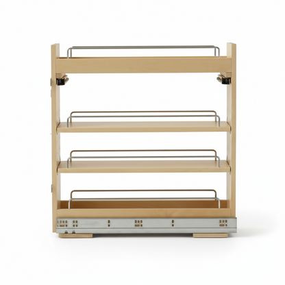 Silverline WS3069 | Soft Close Four-Tier Spice Rack for 9 in. Cabinets