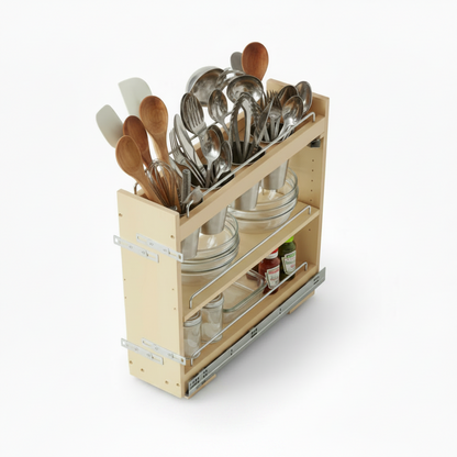 Silverline WS3069-MOD | Soft Close Utensil Silverware Organizer for 9 in. Framed Cabinets