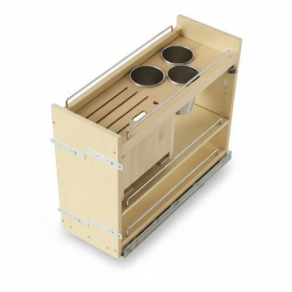 Silverline WS3912-MOD | Soft-Close Pull-Out Spice & Utensil Organizer for 12 in. Framed Cabinets