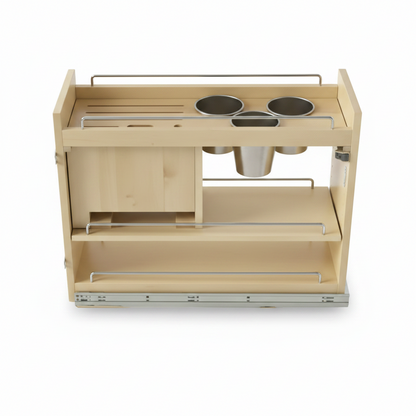 Silverline WS3912-MOD | Soft-Close Pull-Out Spice & Utensil Organizer for 12 in. Framed Cabinets