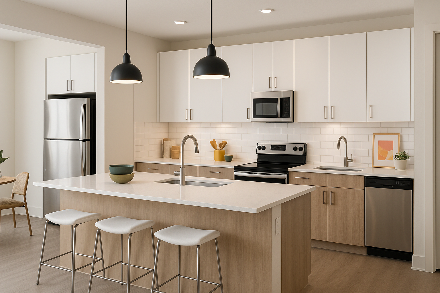 contemporary kitchen for multi family projects