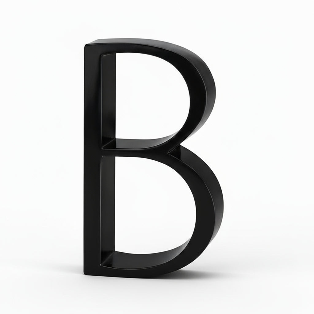 Silverline HN5008 | Floating House Numbers (#0-#9, A-B) in Matte Black