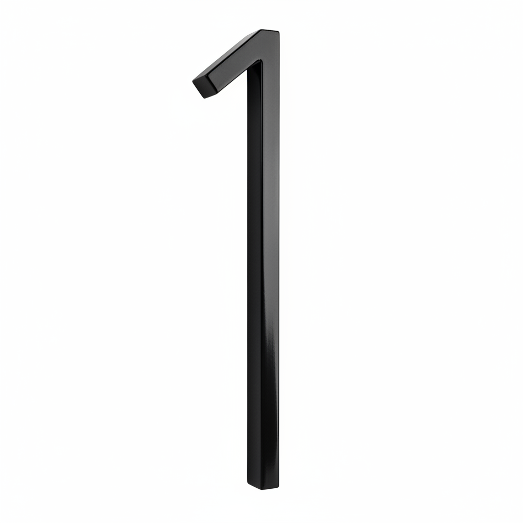 Silverline HN5008 | Floating House Numbers (#0-#9, A-B) in Matte Black