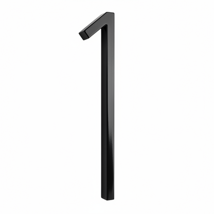 Silverline HN5008 | Floating House Numbers (#0-#9, A-B) in Matte Black