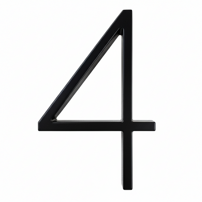 Silverline HN5008 | Floating House Numbers (#0-#9, A-B) in Matte Black