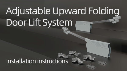 Silverline EasyLift G235 | Soft-Close Bi-Fold Lift System for Double Panel Doors (1 Pair)