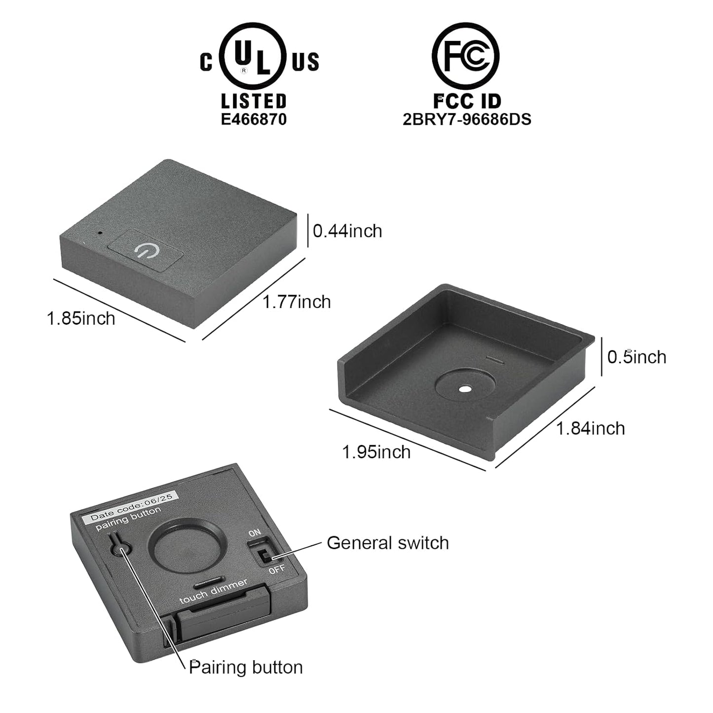 Wireless Sensor Switches for Cabinet Lighting | Door, PIR, Touch Dimmer & Hand Wave Emitters