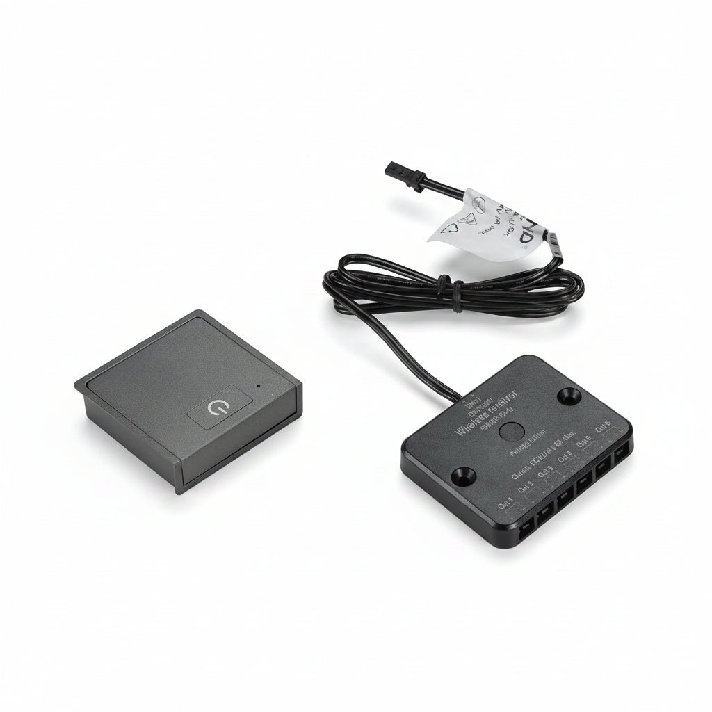 Wireless Sensor Switches for Cabinet Lighting | Door, PIR, Touch Dimmer & Hand Wave Emitters