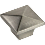 Load image into Gallery viewer, Silverline K2021 Cabinet Knob 32L x 32W x 22H (mm) Mid Century Modern Square - amerfithardware
